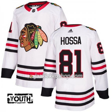 Lapsille NHL Chicago Blackhawks Pelipaita Marian Hossa 81 Adidas 2017-2018 Valkoinen Authentic